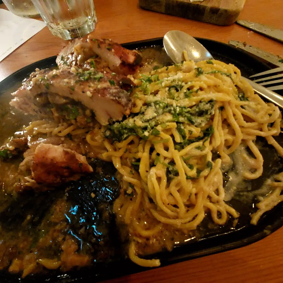 Stuffed Chicken and Spaghettoni, Ciao Cucina Nuova
