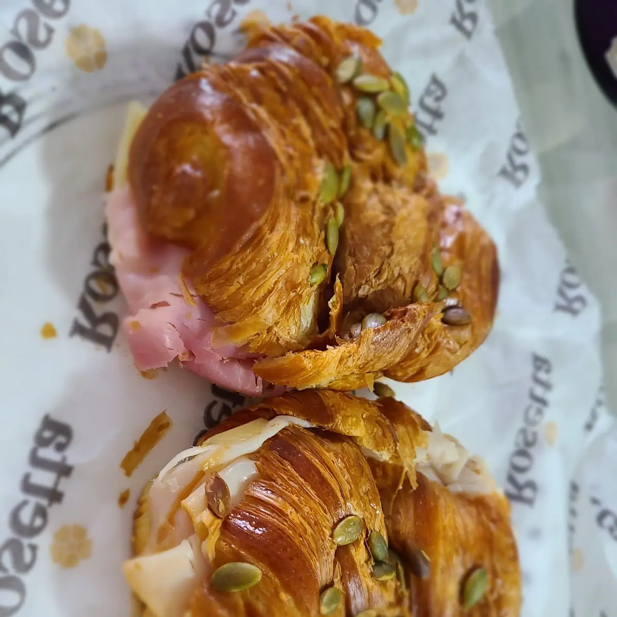 Ham Egg and Cheese Croissant