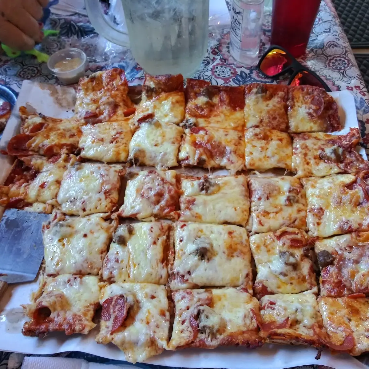 X-Tra Large 1 2 Meat Lover & 1 2 Supreme with Extra Cheese-Ofcourse