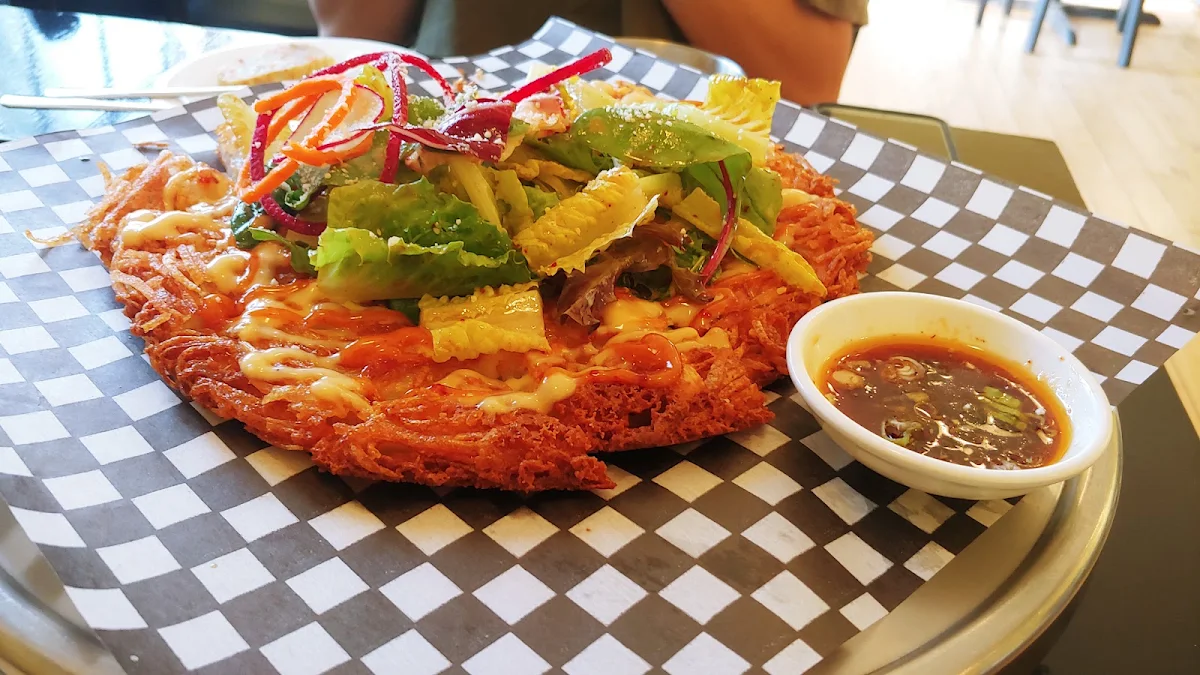 Korean Pancake It Was Either a Green Onion or Potato