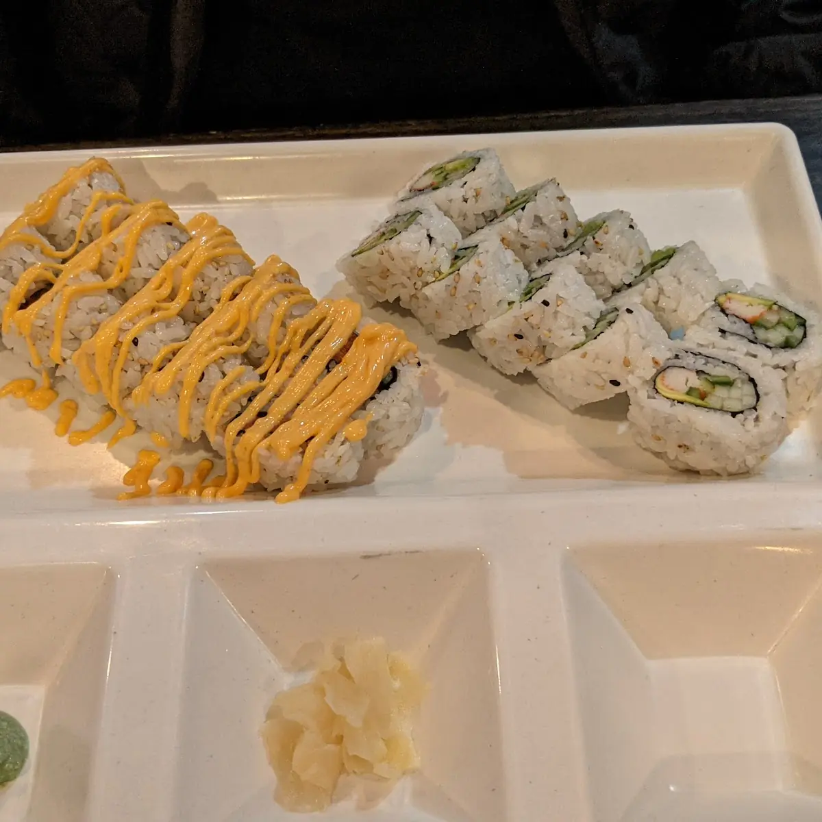 Spicy Tuna Roll & California Roll