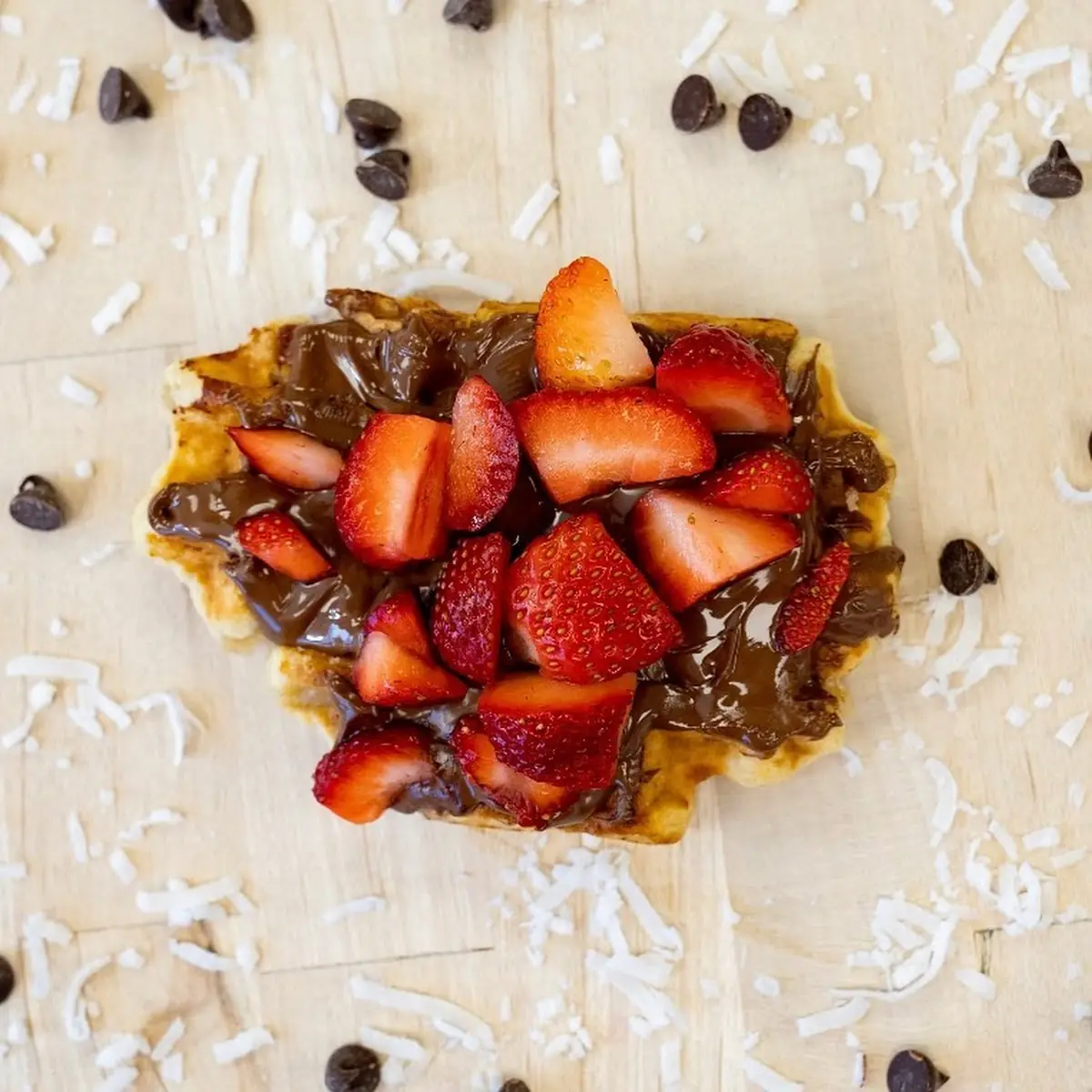 Chocolate Covered Strawberry & Honey Waffle