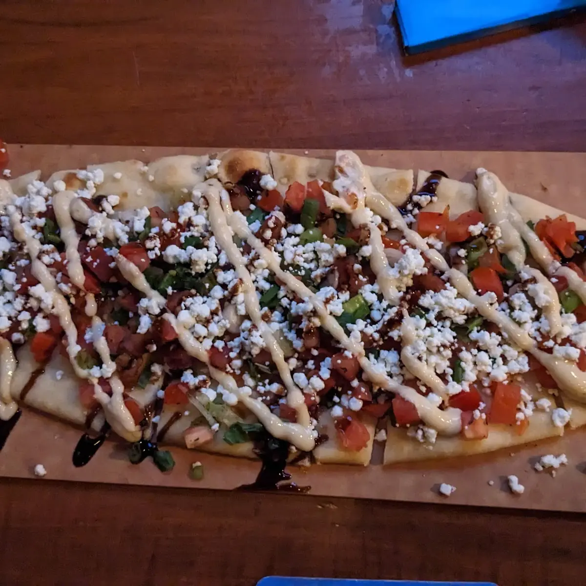 Bruschetta Flatbread, Chuck’s Roadhouse Bar and Grill