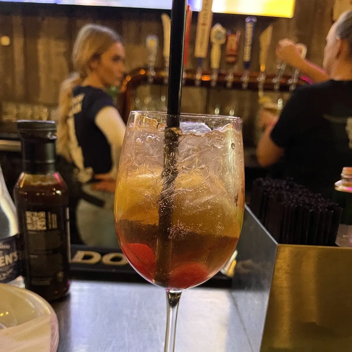 Cactus Flower Sangria, Chuck’s Roadhouse Bar and Grill