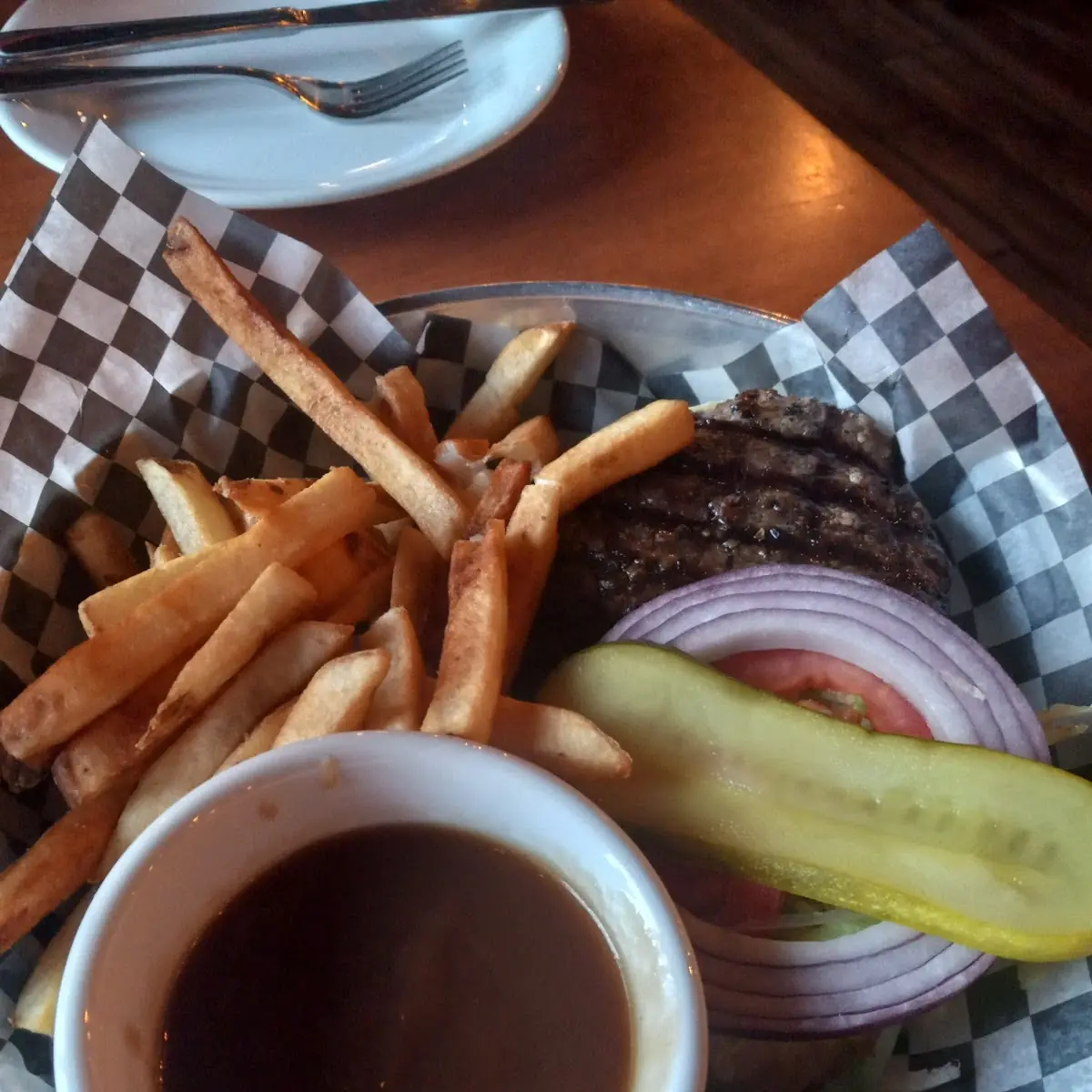 Chuck's Burger Combo, Chuck’s Roadhouse Bar and Grill