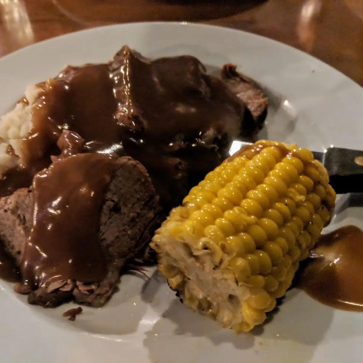 Roast Beef Dinner, Chuck’s Roadhouse Bar and Grill
