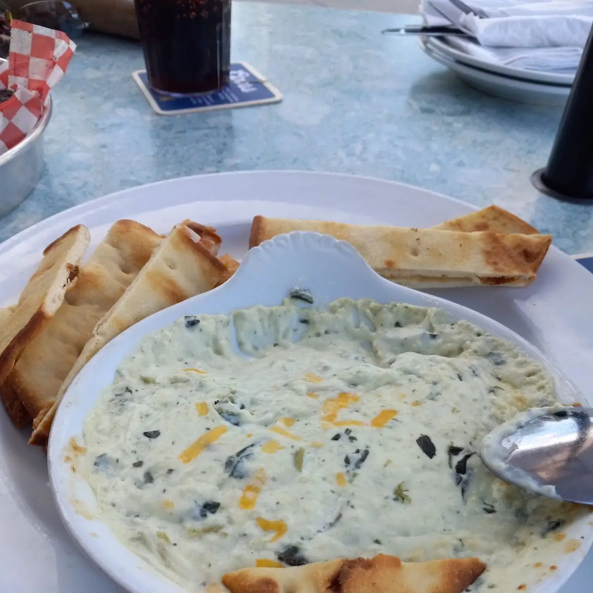 Spinach and Artichoke Dip, Chuck’s Roadhouse Bar and Grill