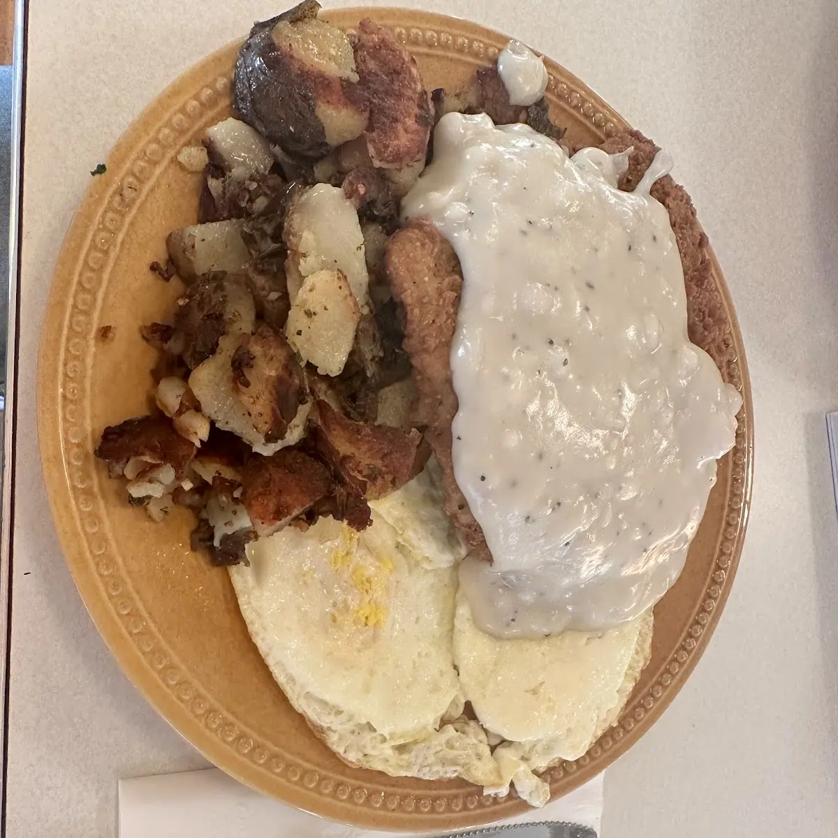 Chicken Fried Steak & Eggs