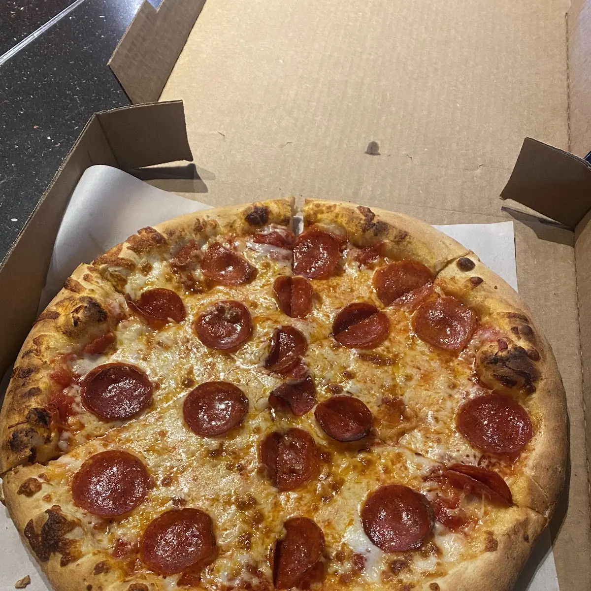 Large Pepperoni N Mushroom Pizza