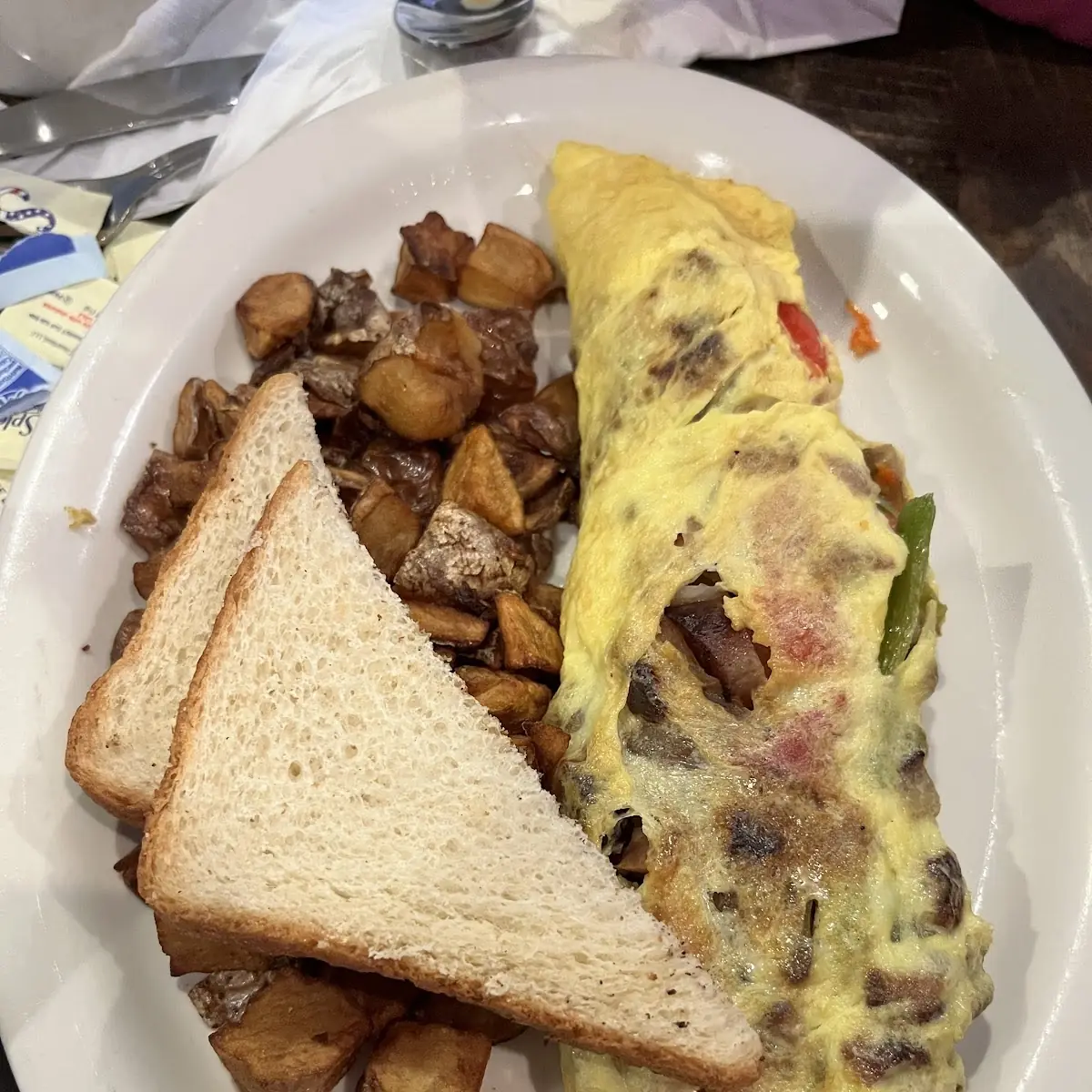 Cheese and Mushroom Omelette