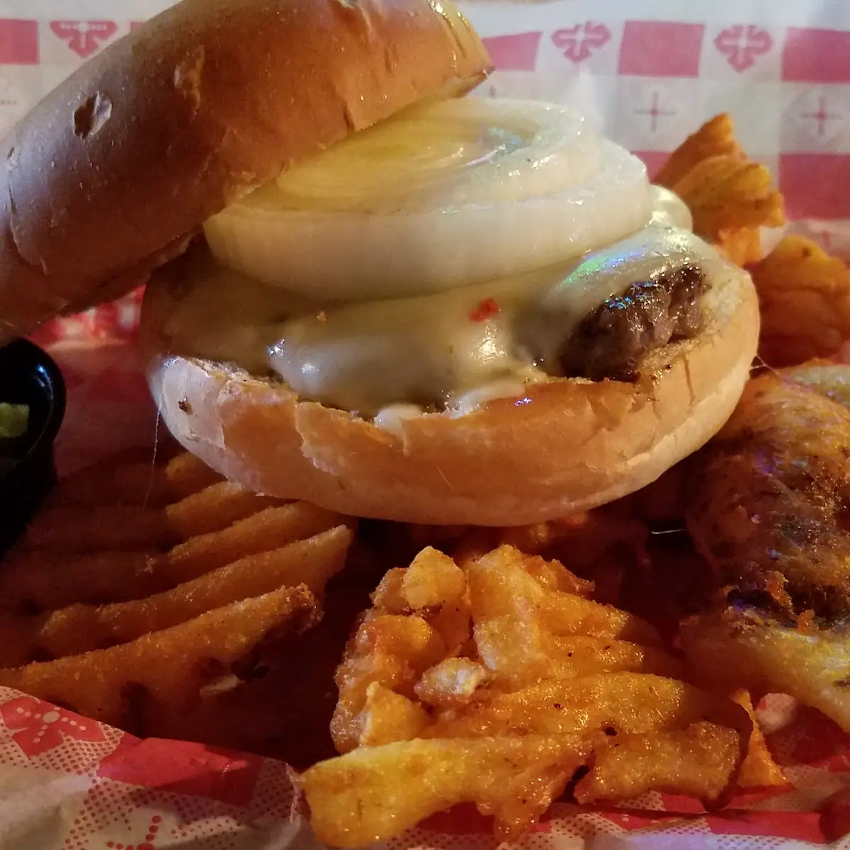 Burger with Onions