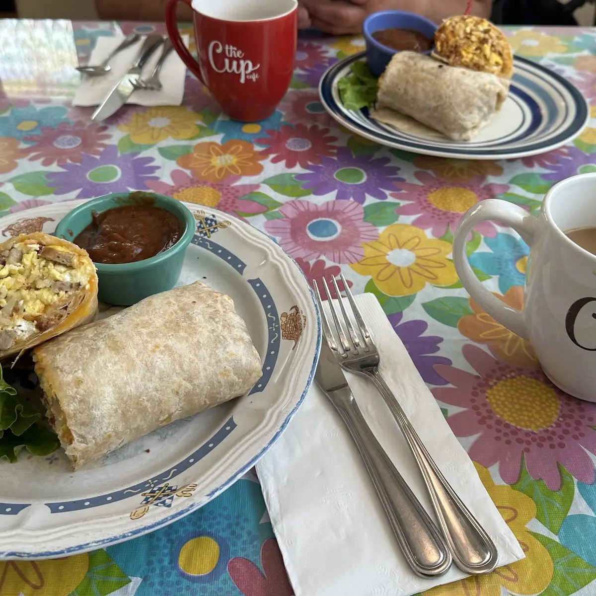 Breakfast Burrito with Salsa