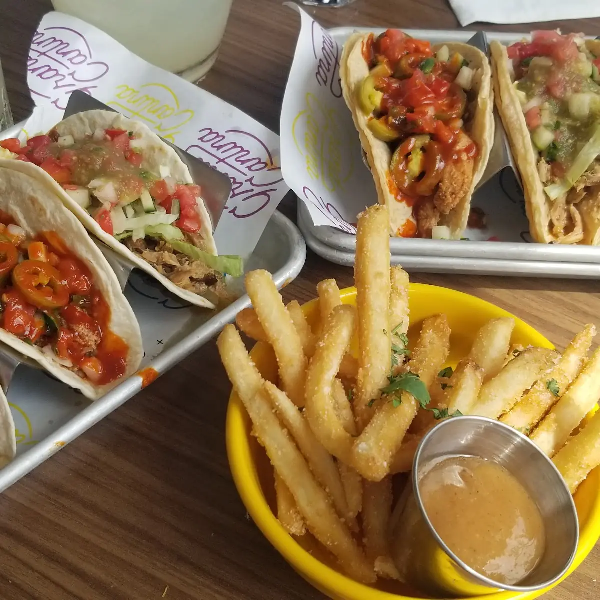 Tacos with Duck Fat Fries