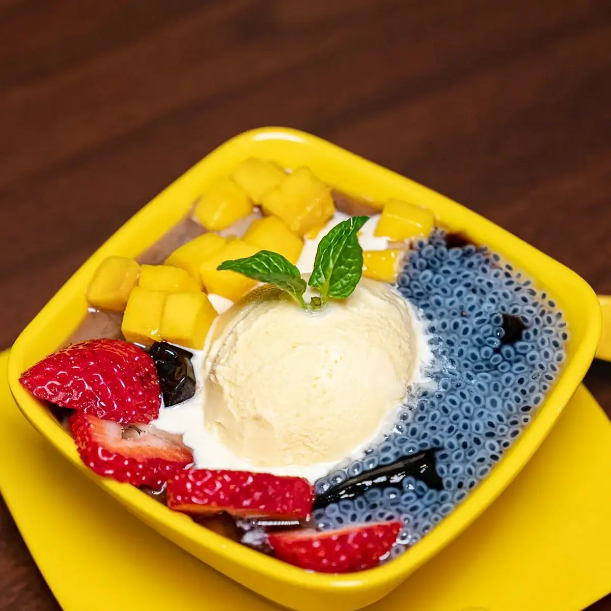 Chia Seed Mango Ice Cream