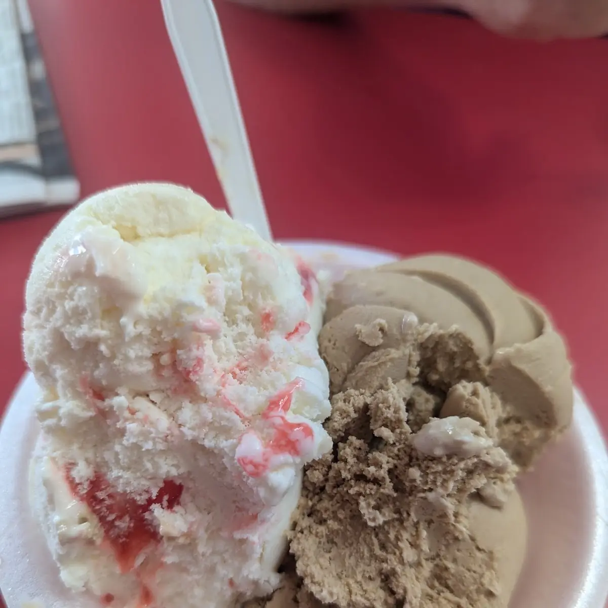Strawberry Cheesecake and Coffee Ice Cream