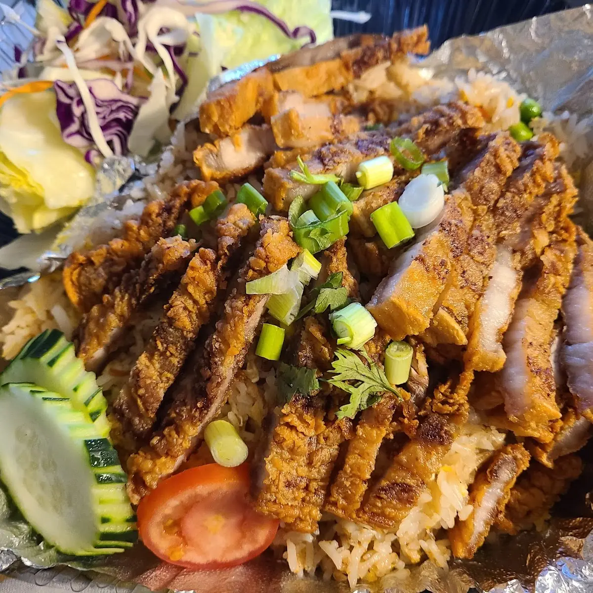 Fried Rice with Pork Belly