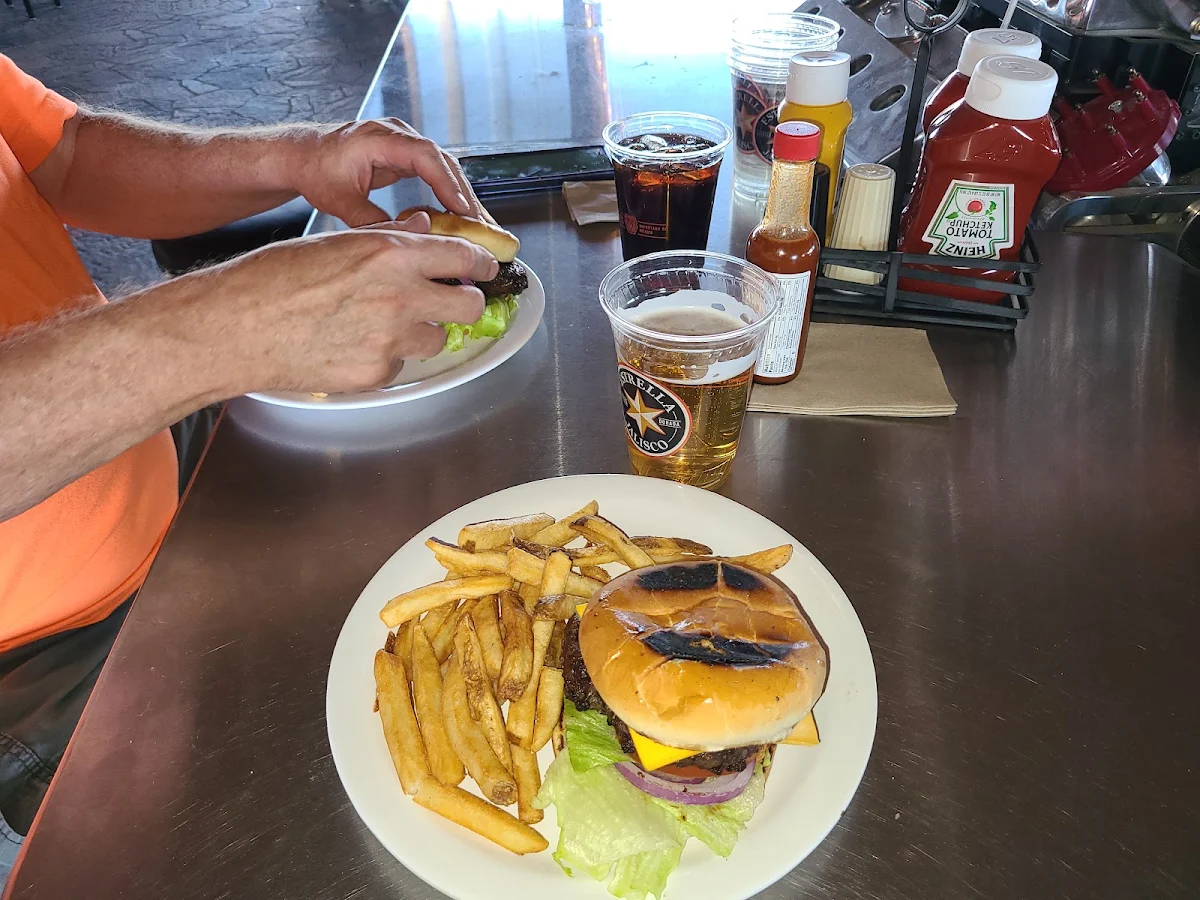 Cheese Burger and Fries