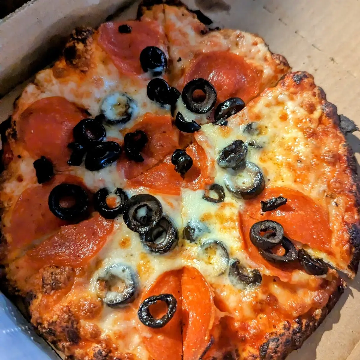 Personal Pizza with Pepperoni and Olives