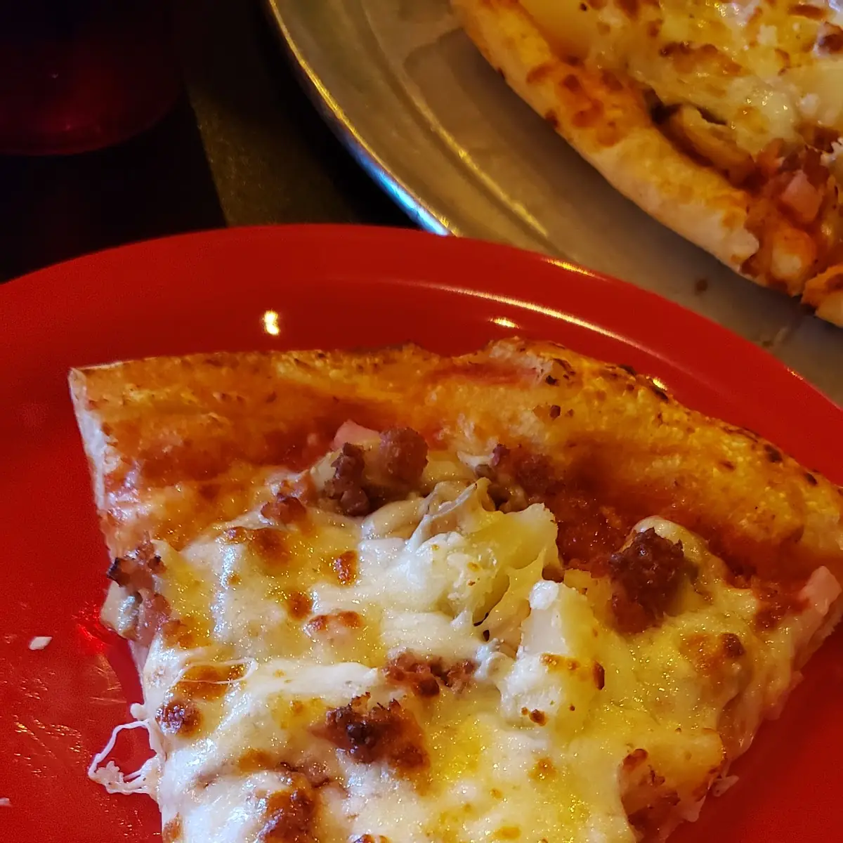 Pizza with Cheese and Pineapple Pizza