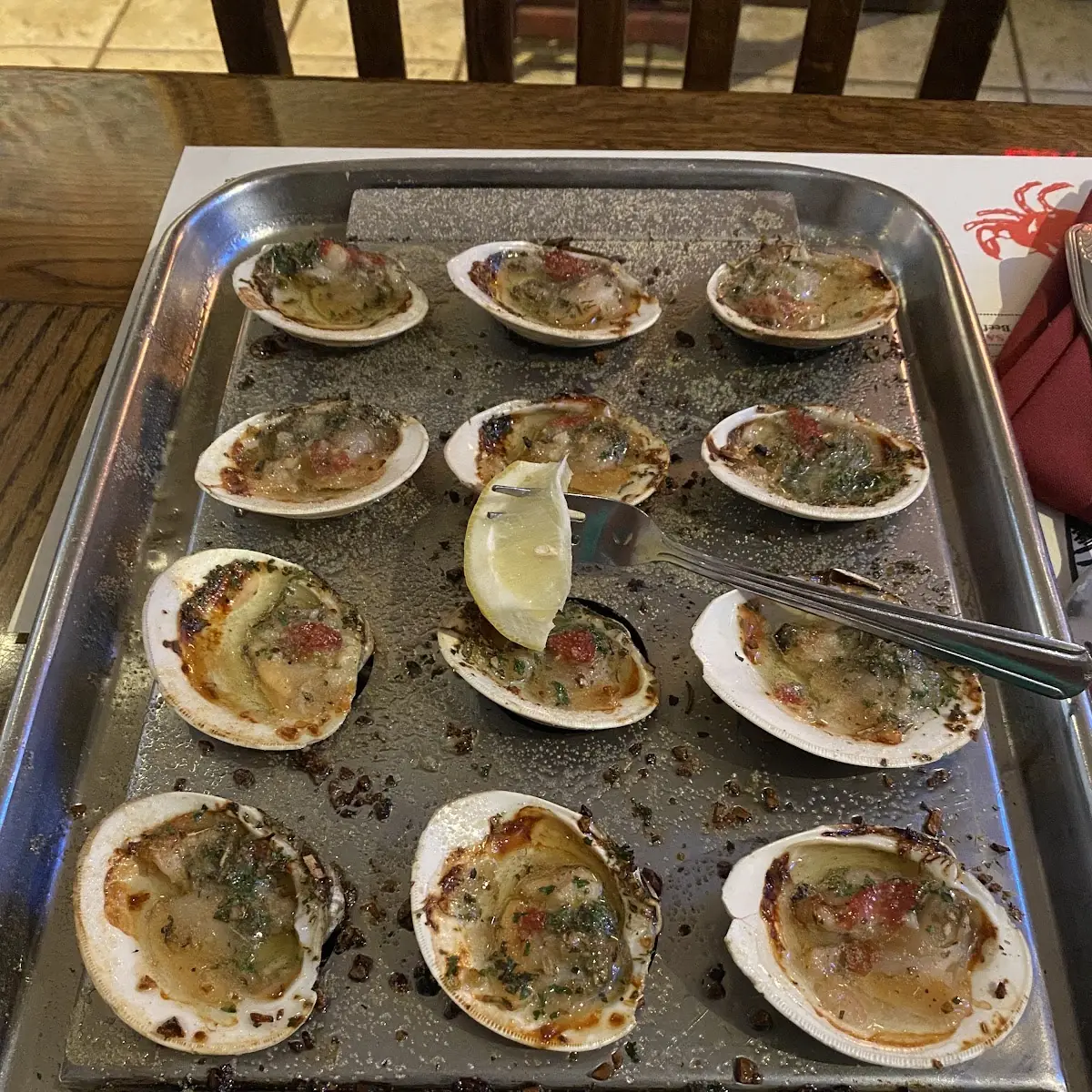 One Dozen Baked Clams