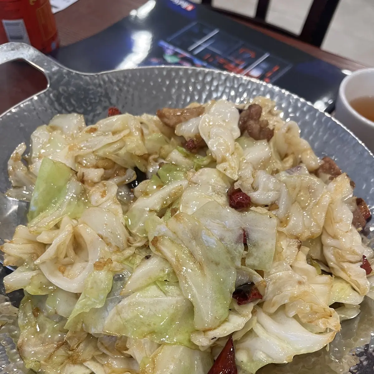 Stir-Fried Cabbage with Slice Pork Small Spicy