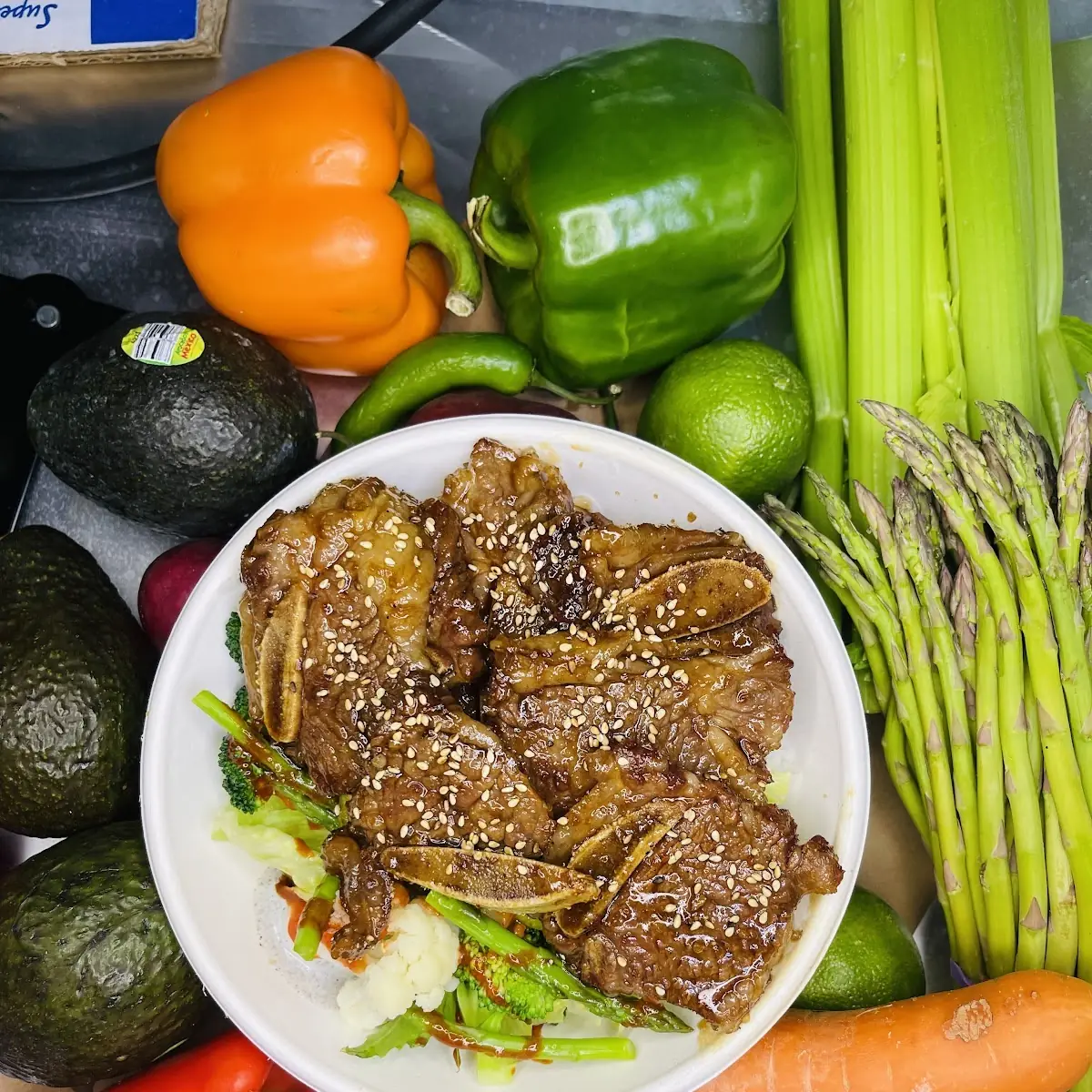 Korean BBQ La Galbi Rice Bowl