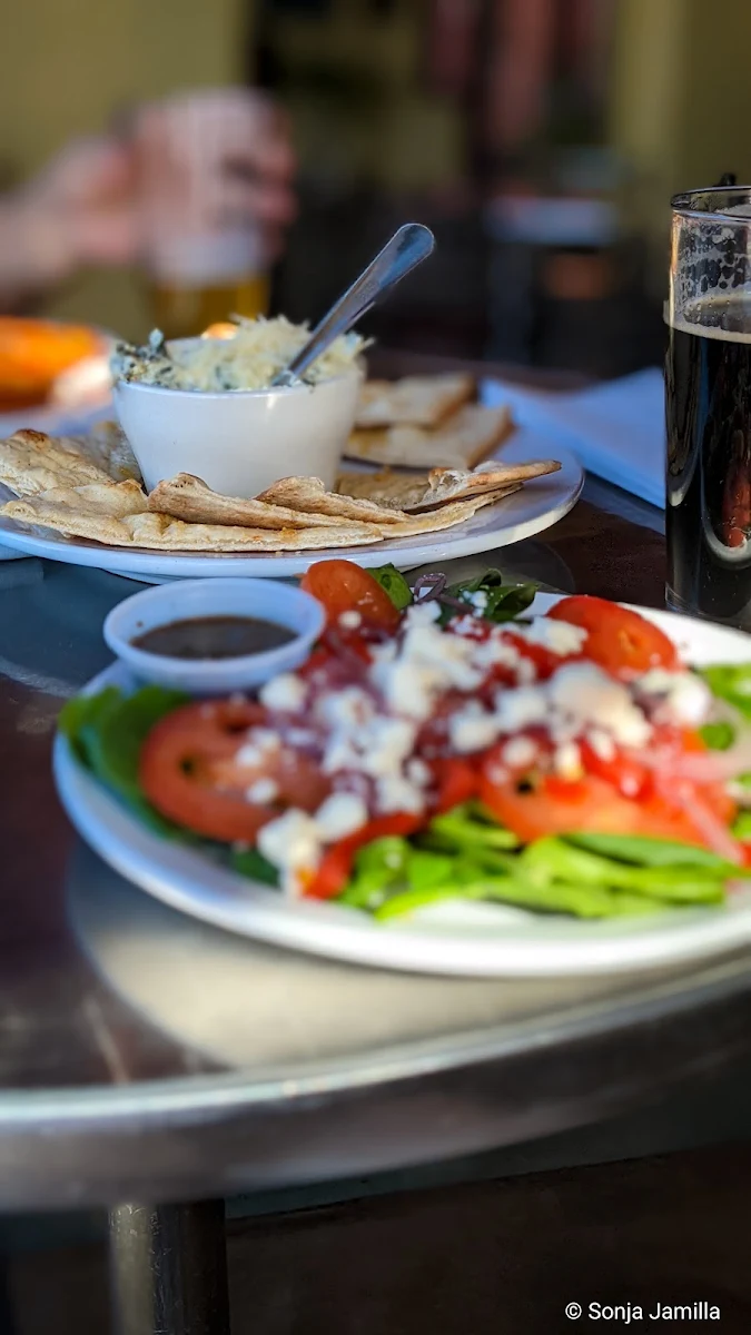 Artichoke Dip and Spinach Salad