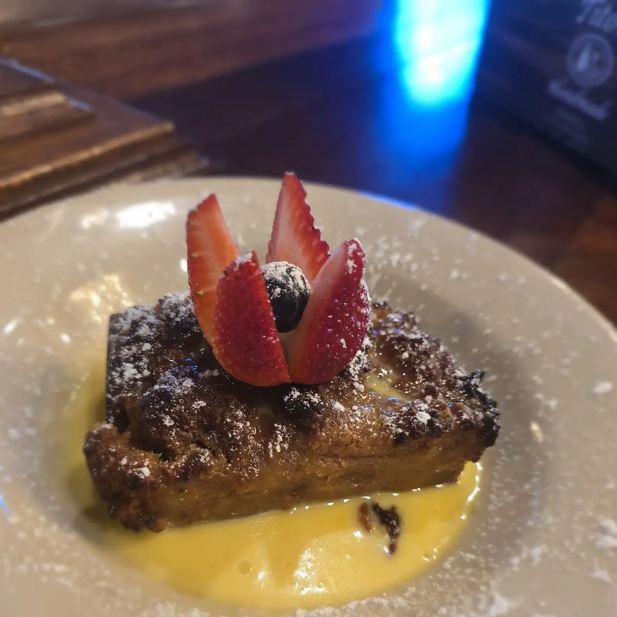 Centredale Bread Pudding with Vanilla Crème Anglaise