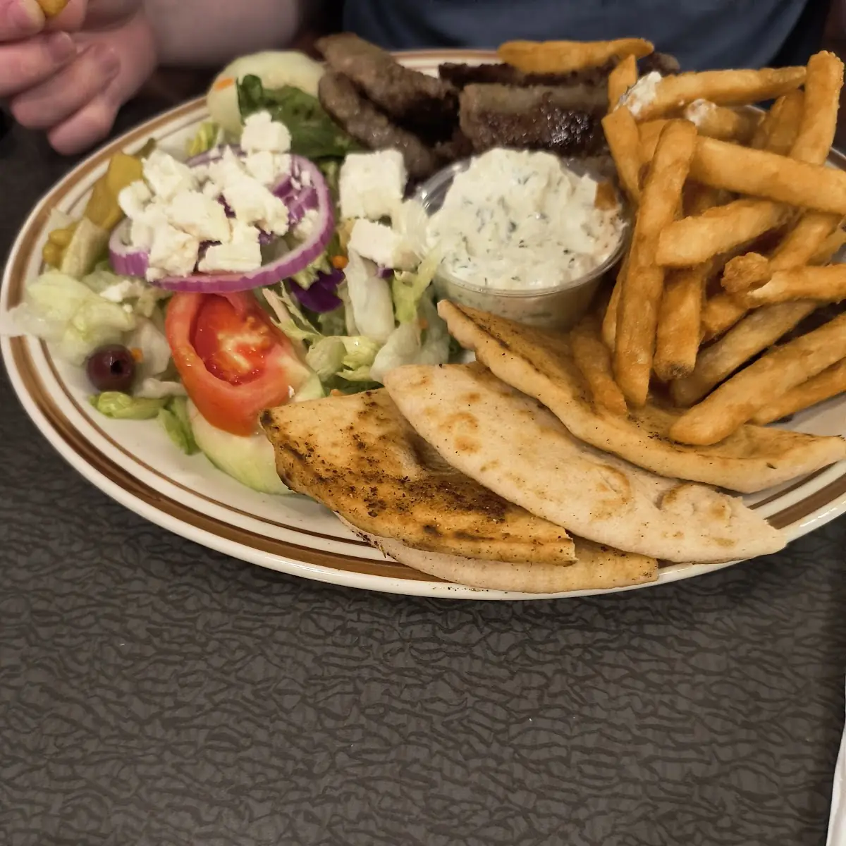 Gyro Dinner Plate