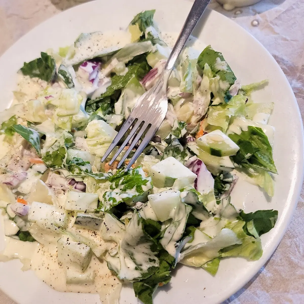 House Salad with Ranch Dressing