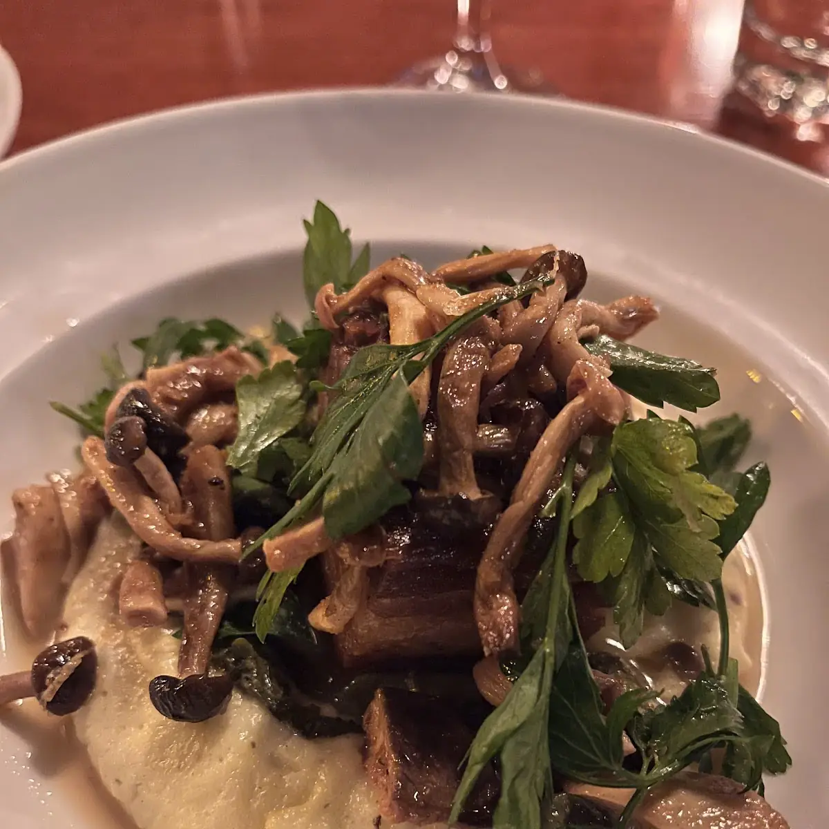 Pork Belly Mushrooms