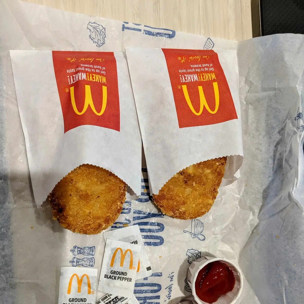 Hash Browns and Ketchup