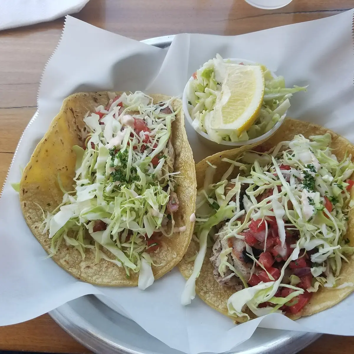 Fish Tacos with Cabbage Slaw