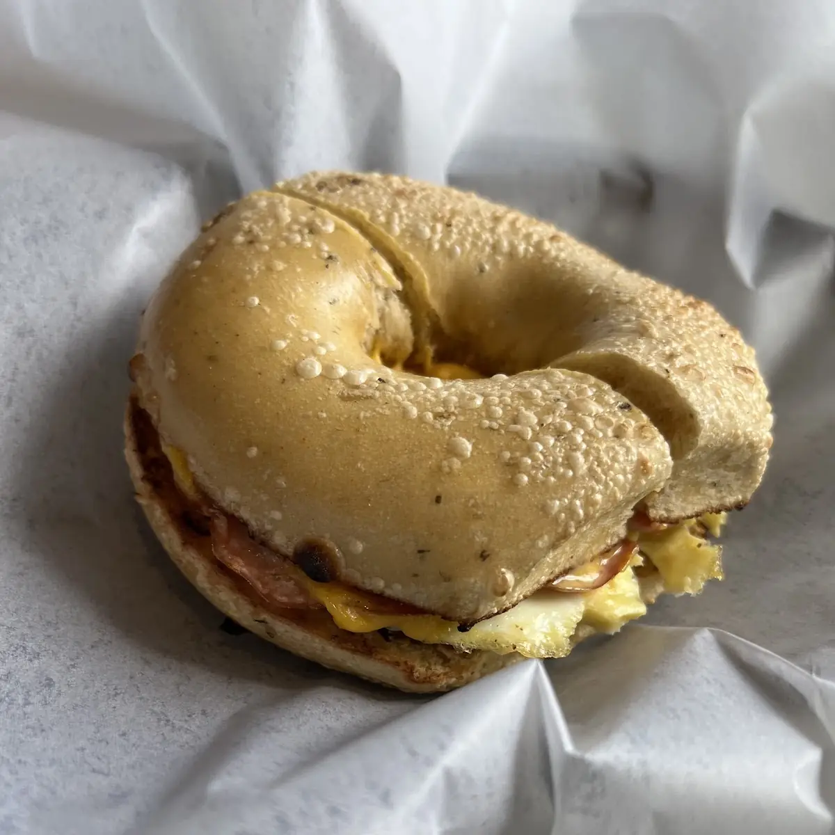 Jalapeño Cheddar Cheese Bagel with Cream Cheese