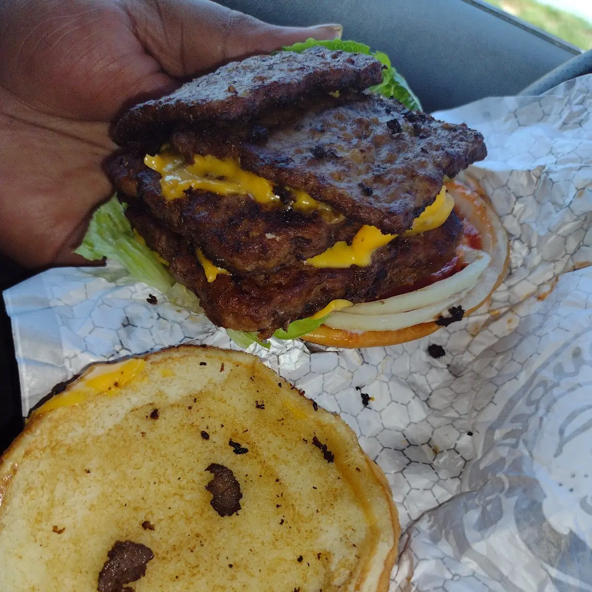 Dave's Triple Cheeseburger