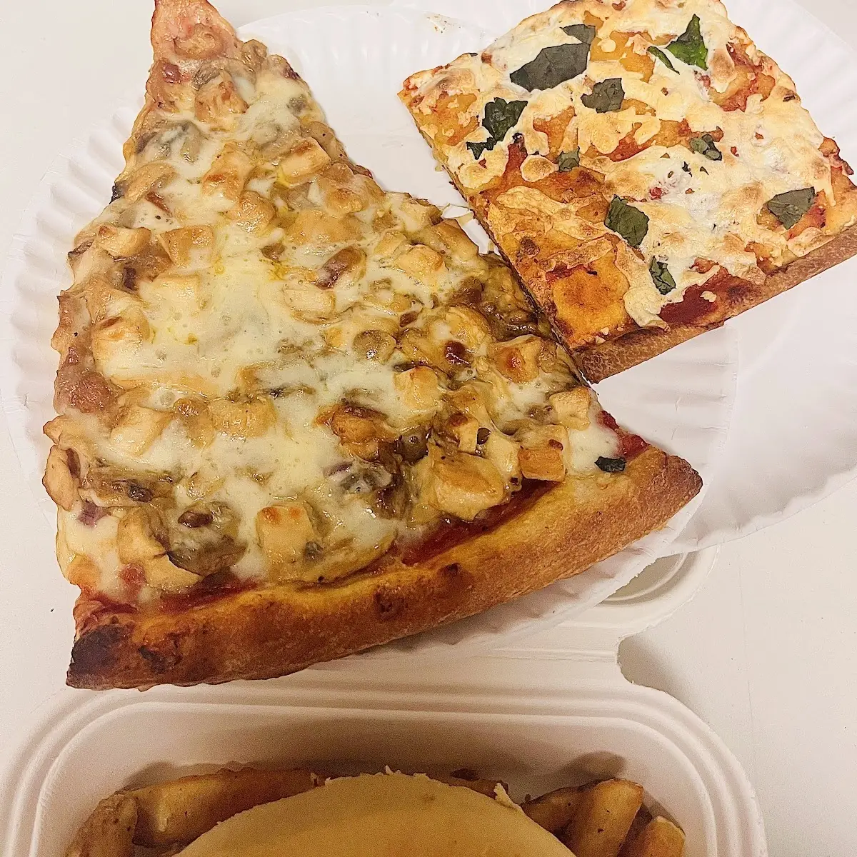 Chicken Marsala Pizza Slice