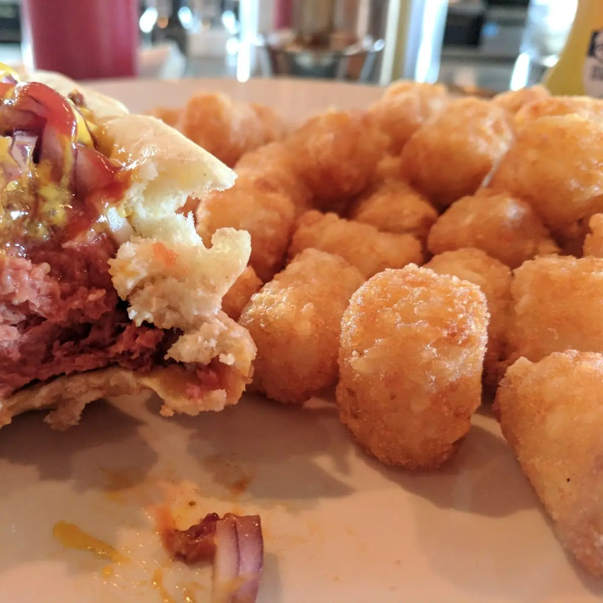Hot Dog and Tots