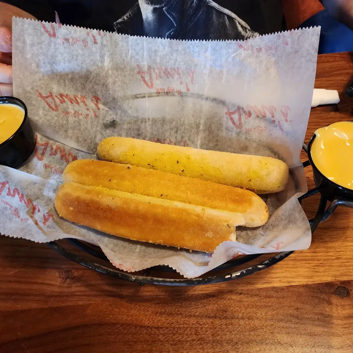 Bread Sticks and Cheese