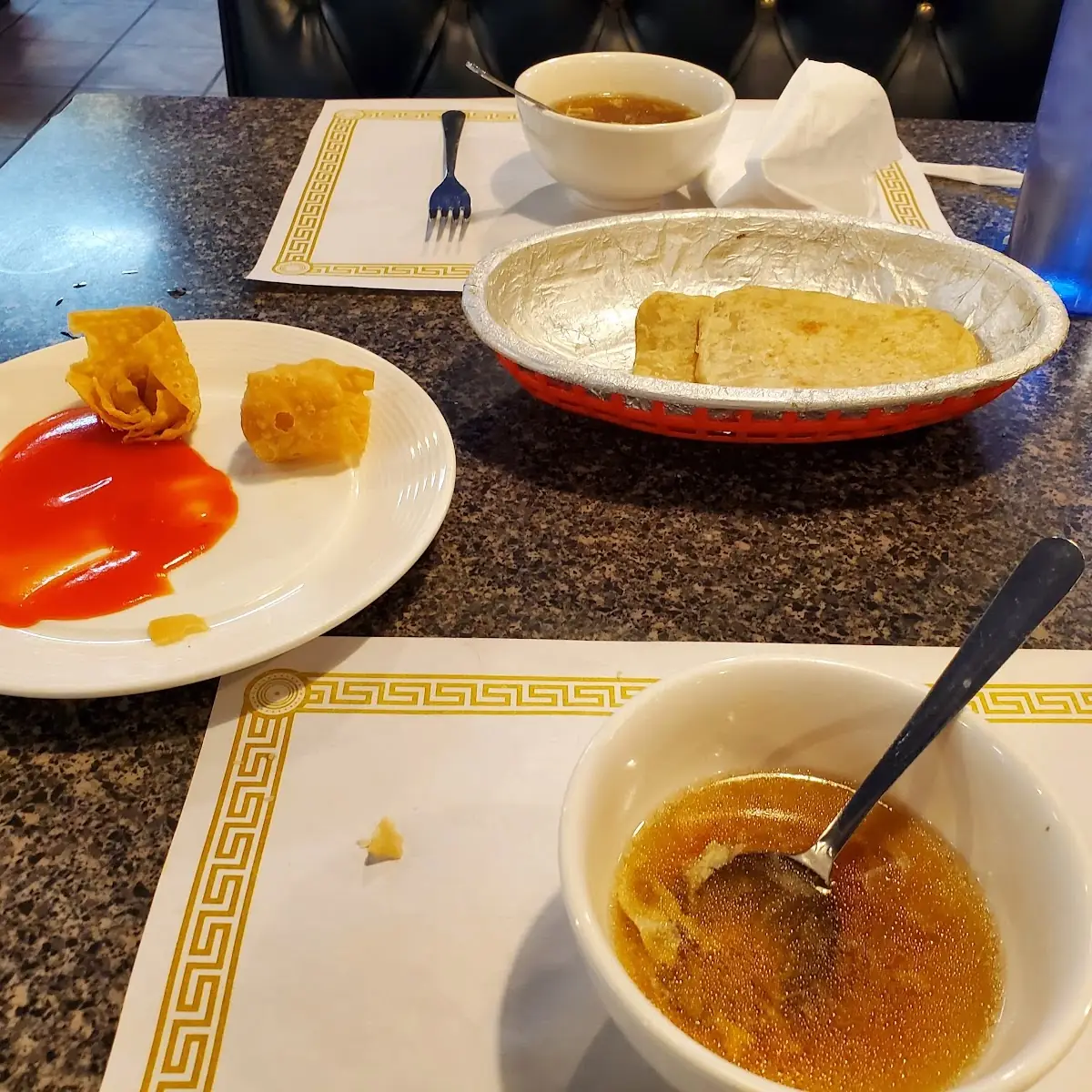 Fried Wonton & Pocket Biscuit