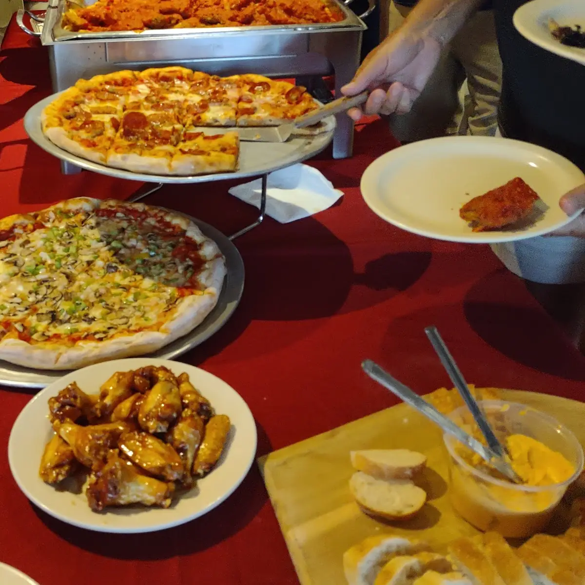 Pizza and Wings Buffet at Private Party