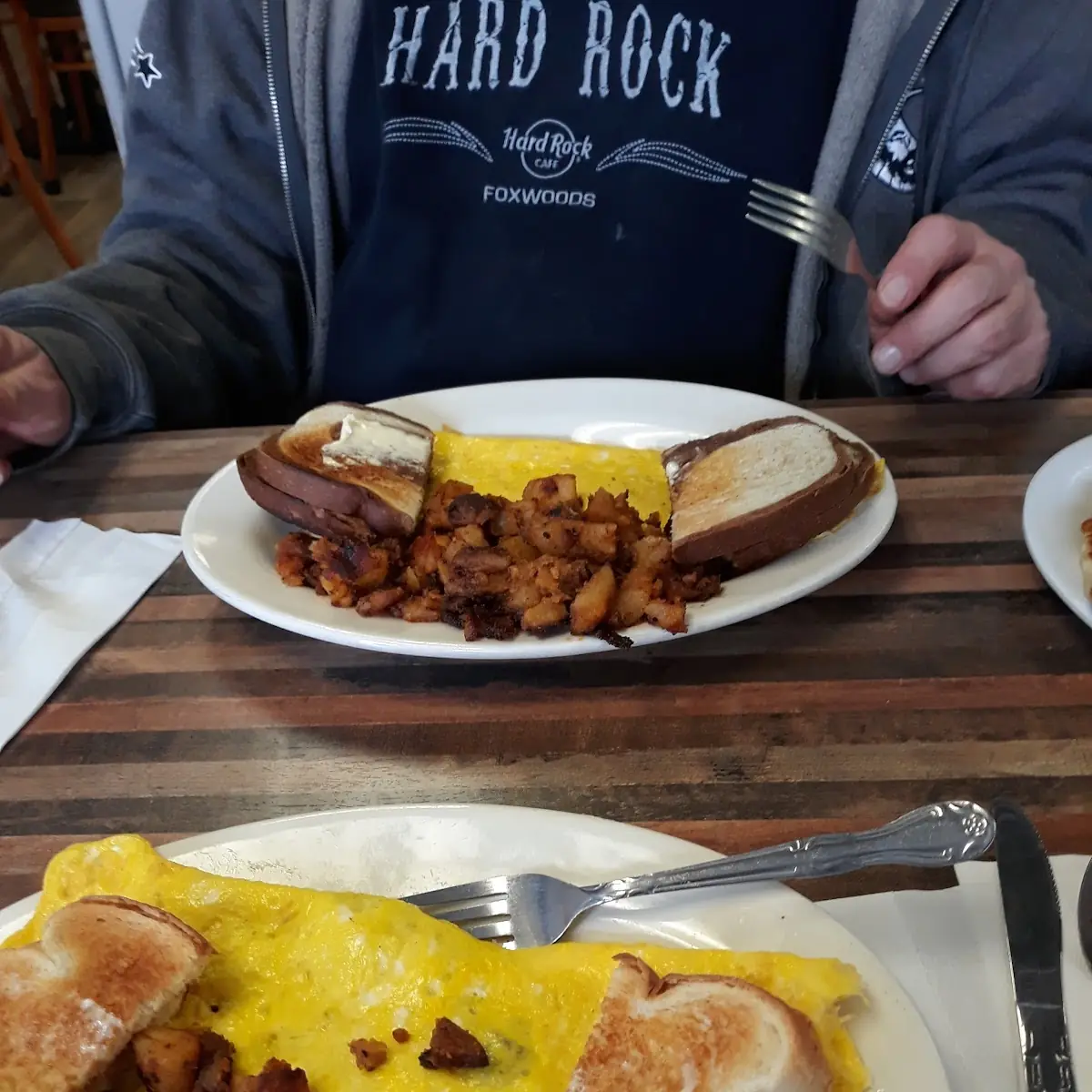 Scrambled Eggs Bacon Home Fries