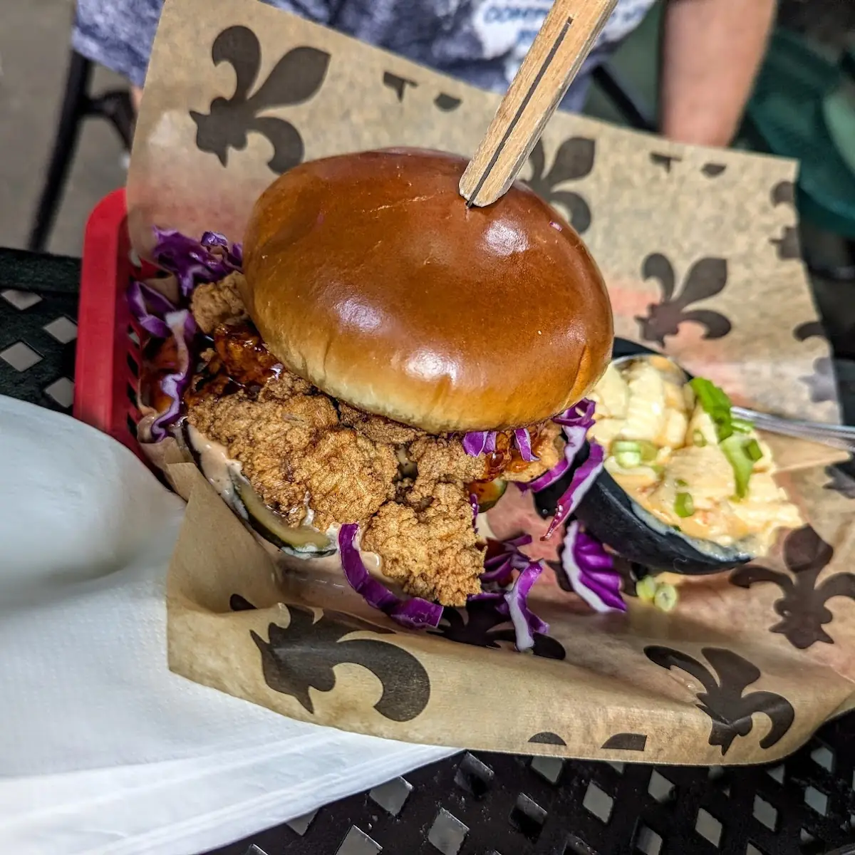 Chicken Fried Alligator Sandwich