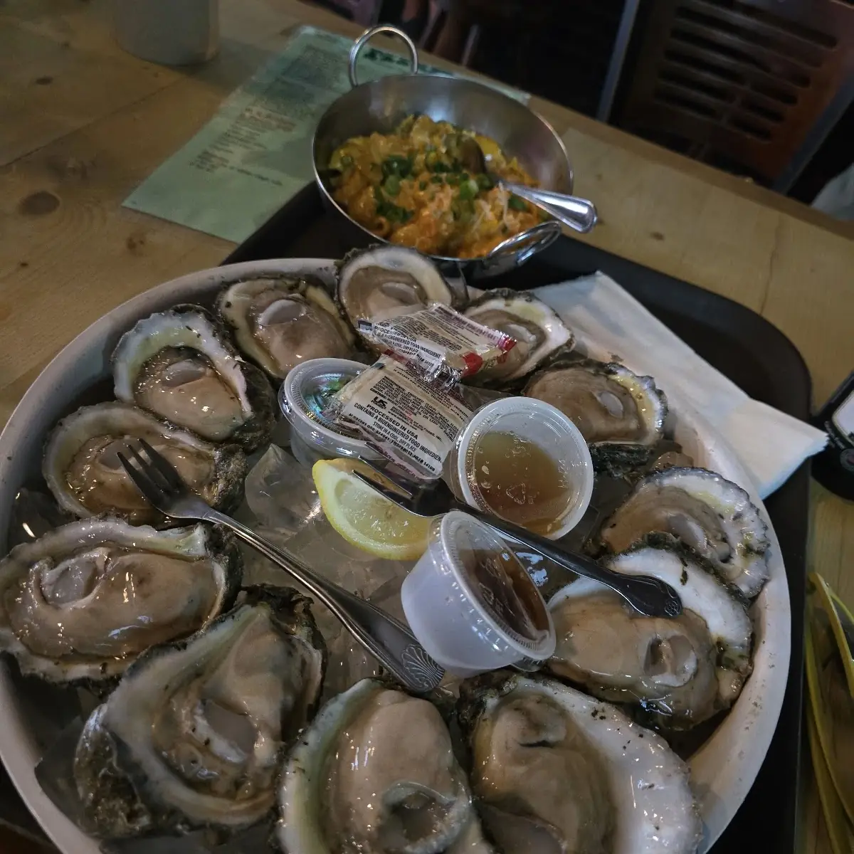 Raw Oysters with 3 Sauces