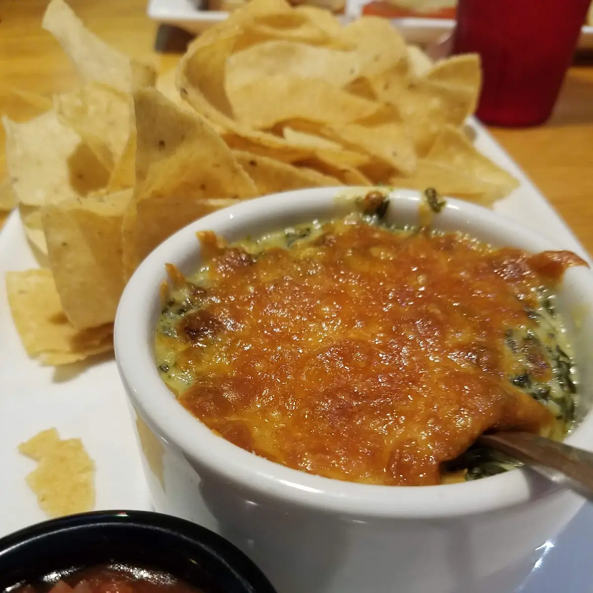 Artichoke Spinach Dip & Chips