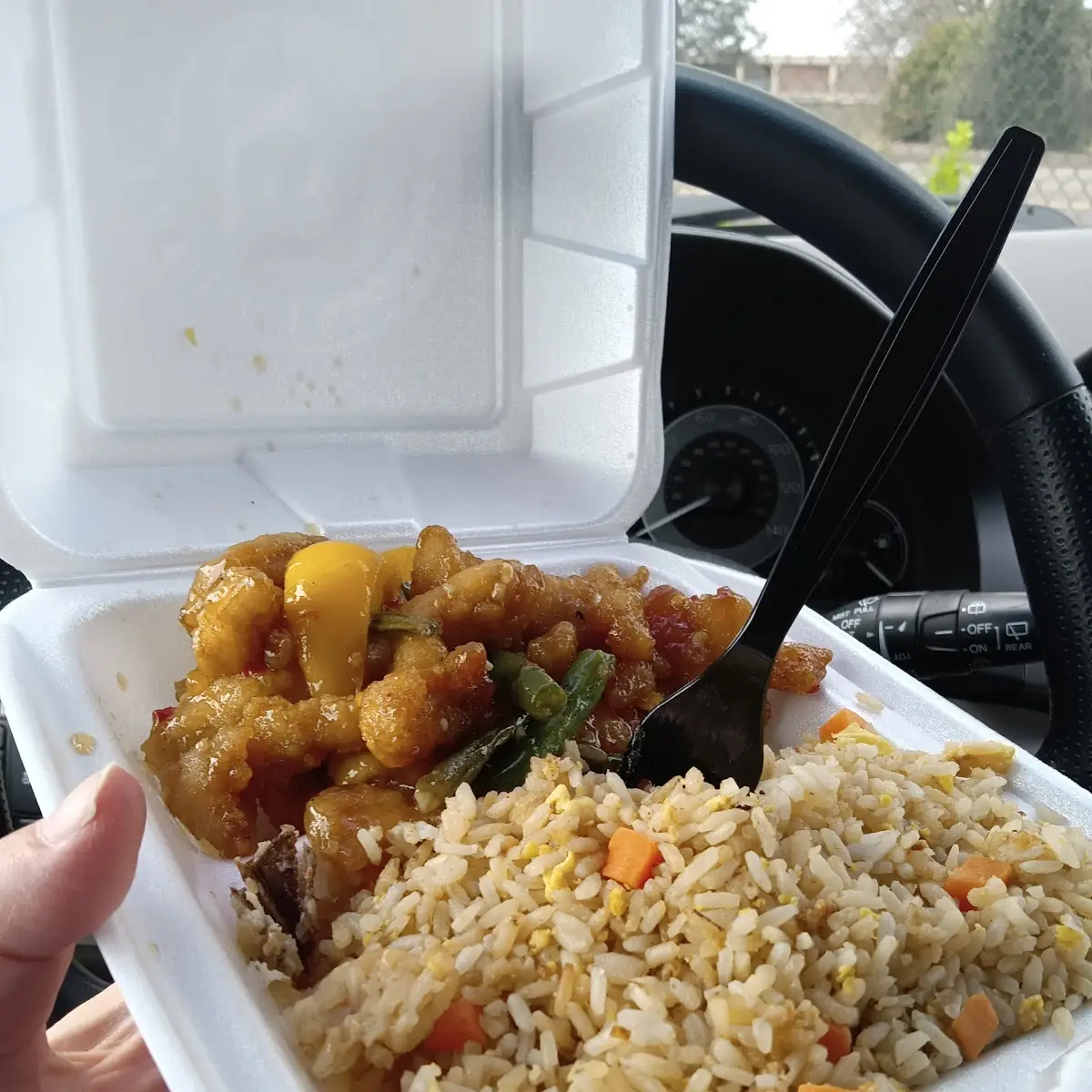 Sesame Chicken-Fried Rice