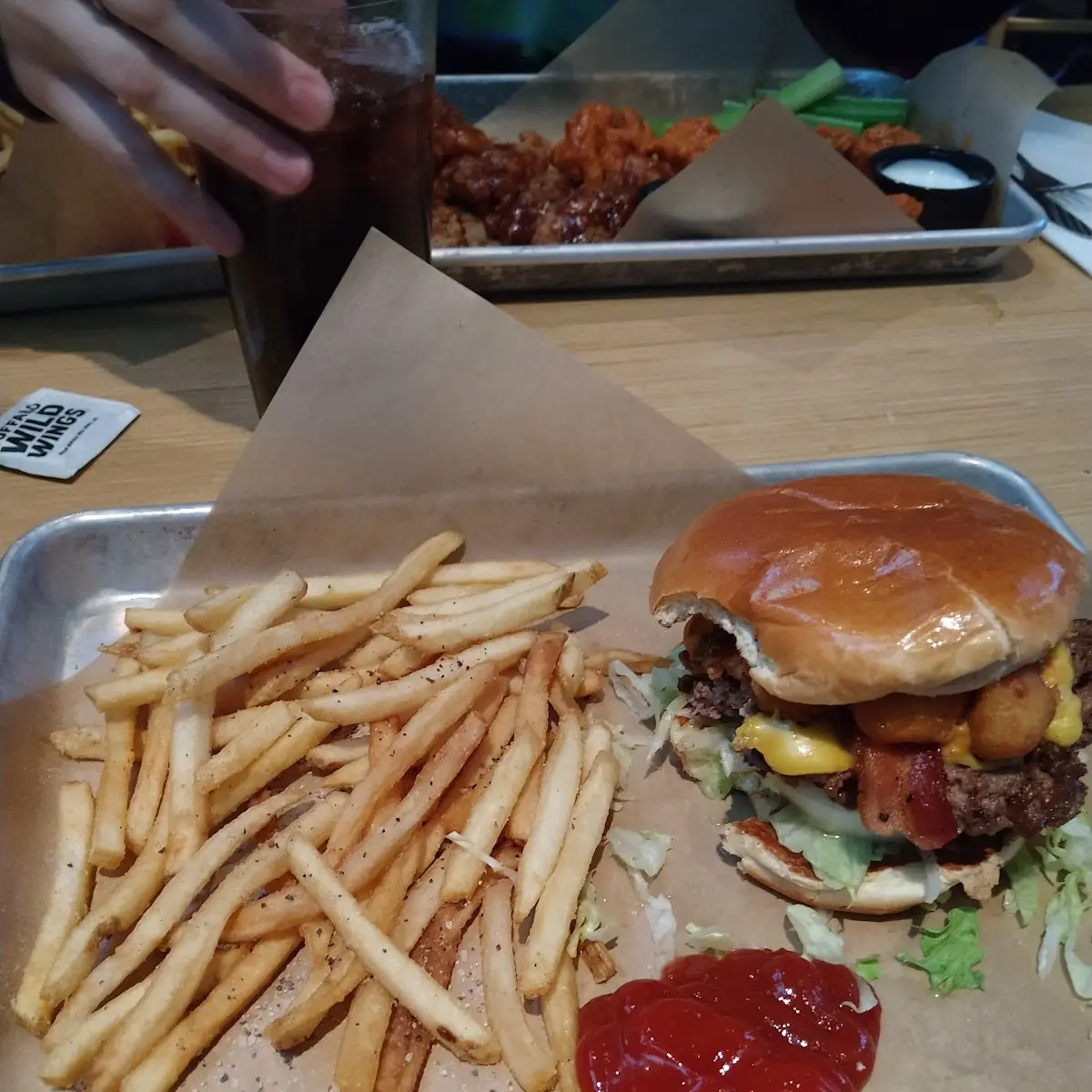 Cheese Curd Bacon Burger