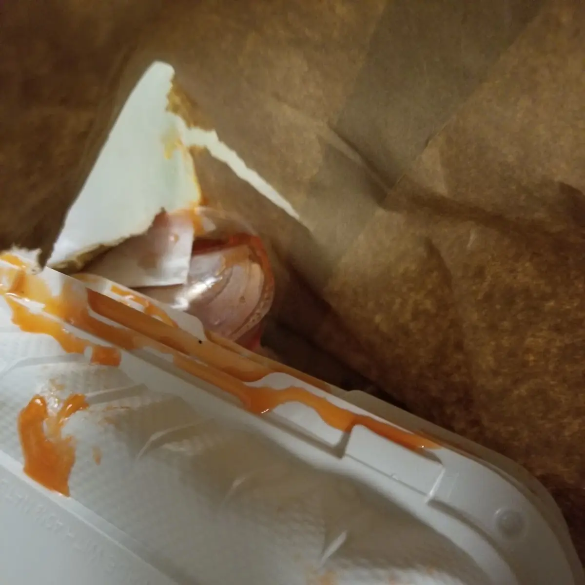 Chicken Inside Grease on the Box