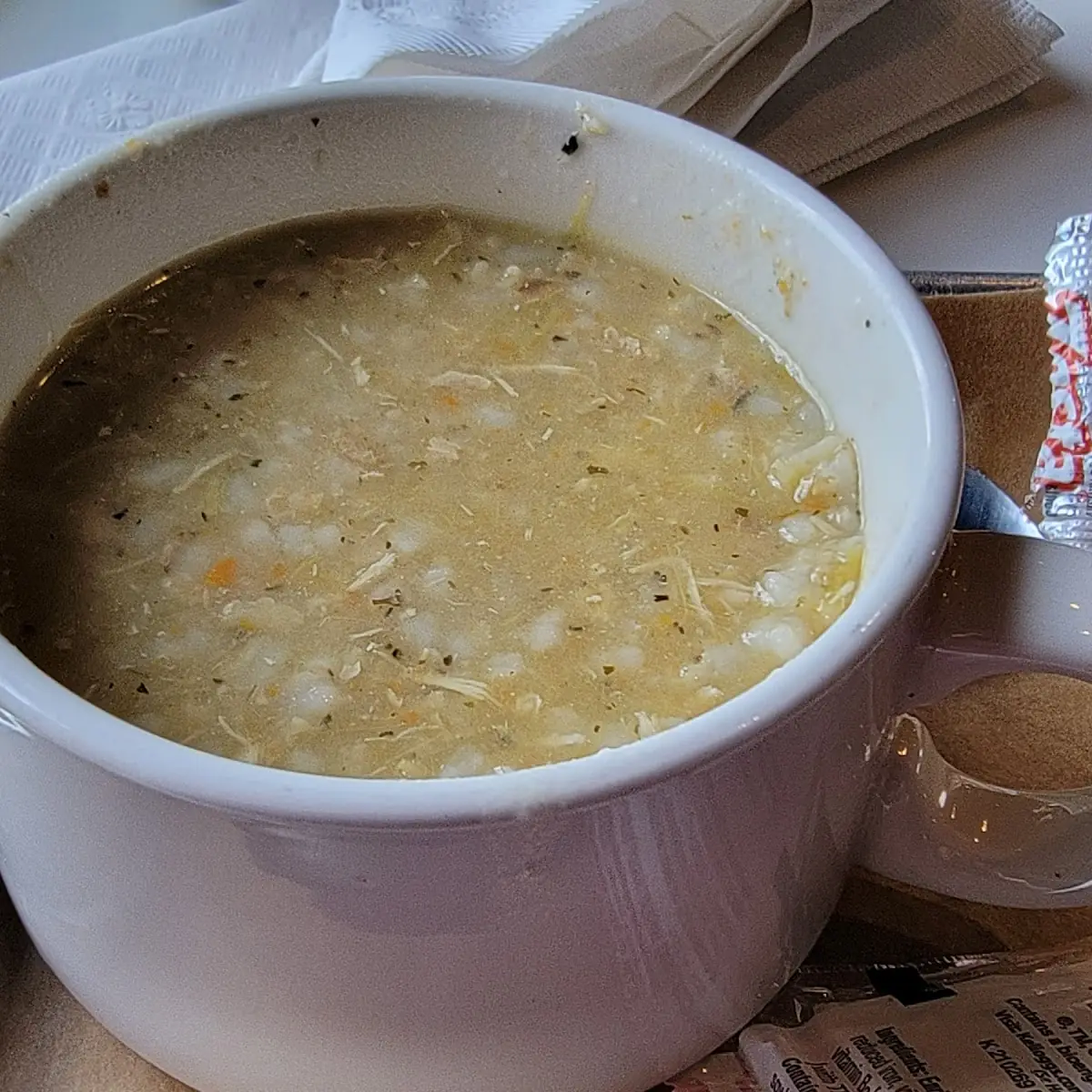 Herbed Chicken and Brown Rice Soup