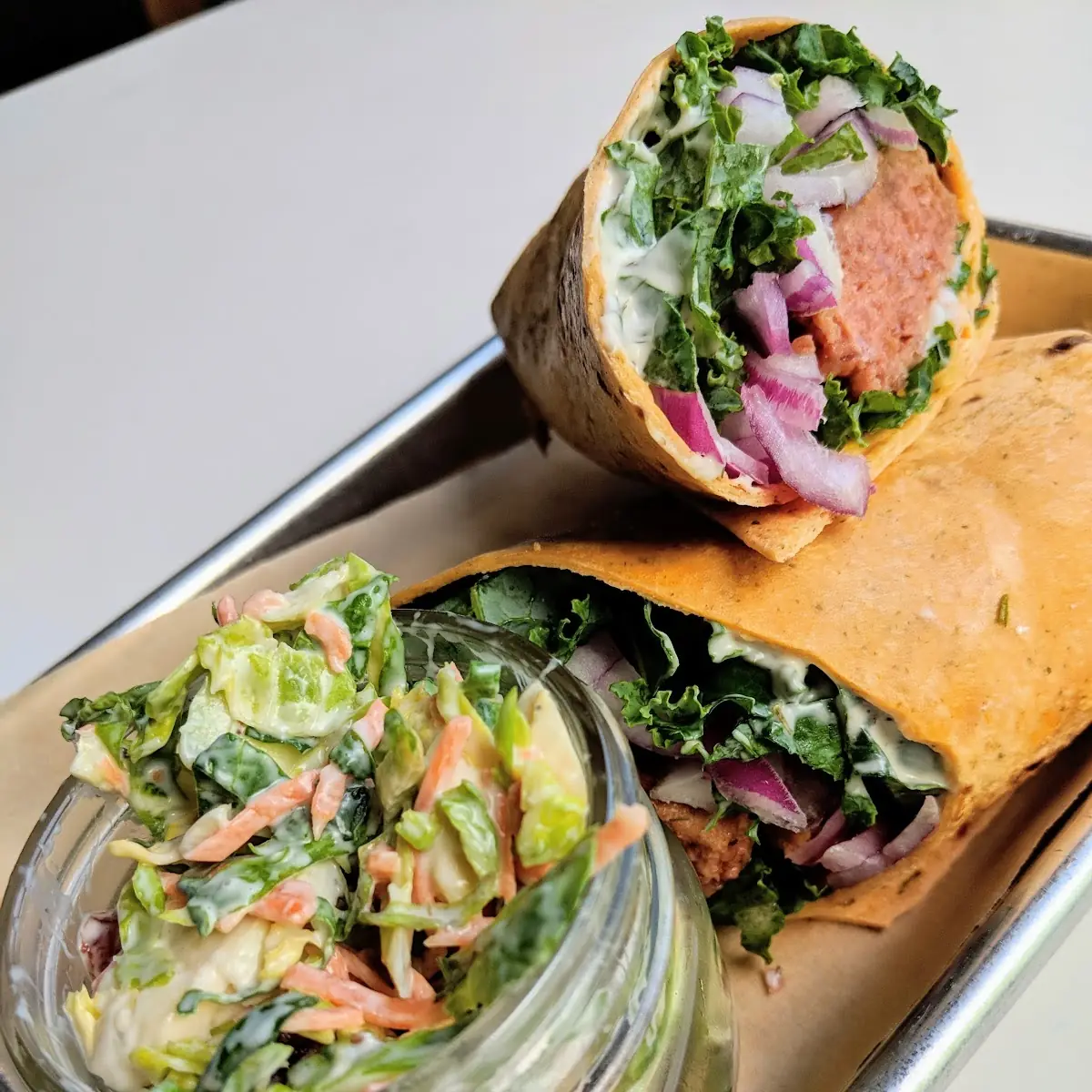 Veggie Burger Wrap