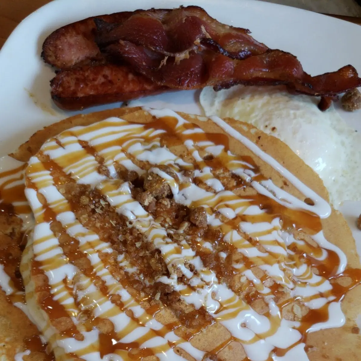Carmel Apple Pancake Combo